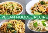 4 EASY VEGAN NOODLE RECIPES YOU HAVE TO MAKE | VEGAN PHO + PAD THAI!