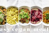 MY GO-TO CHEAP & EASY VEGAN MEALS | 5 Lazy, Quick & Healthy Recipes