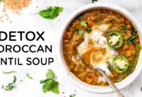 EASY DETOX LENTIL SOUP ‣‣ healthy vegan dinner idea