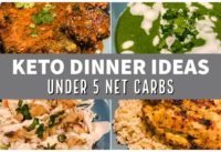 KETO DINNER IDEAS | Dairy Free & Under 5 Net Carbs Each | Suz and The Crew