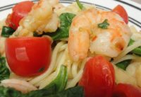 Actually Healthy Garlic Shrimp Pasta