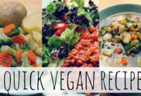 3 Quick & Easy Low-Fat Vegan Meals