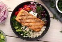 Grilled Salmon Mediterranean Bowl Recipe | Char-Broil