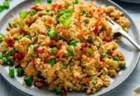 Cauliflower Fried Rice.  Excellent Low Carb fried Rice