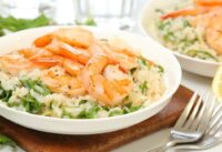 Lemon Shrimp Risotto | Healthy + Quick + Easy Dinner Recipe