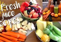 3 Fresh juice Recipes | Vegan