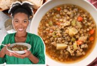 Delicious Vegan Lentil Soup | easy & filling vegan recipe