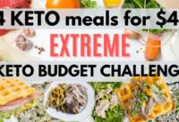 84 KETO MEALS FOR $40 | Extreme Keto Budget Grocery Haul & Cheap Keto Meals