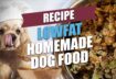 Lowfat Homemade Dog Food Recipe