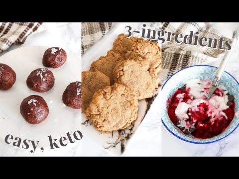 3 Ingredient Desserts | healthy, low carb, gluten free recipes