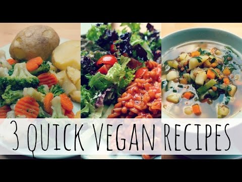 3 Quick & Easy Low-Fat Vegan Meals