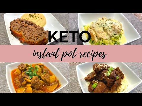 4 KETO INSTANT POT RECIPES / KETO/LOW CARB DINNER IDEAS