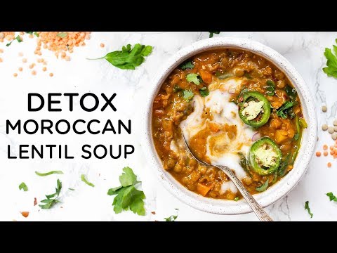 EASY DETOX LENTIL SOUP ‣‣ healthy vegan dinner idea