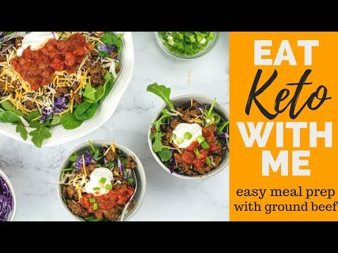 EASY KETO MEALS | KETO MEAL PREP | Ground beef Keto recipes