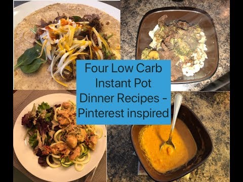 Four Instant Pot Low Carb Dinners - Pinterest inspired