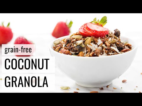 GRAIN-FREE COCONUT GRANOLA | vegan + paleo