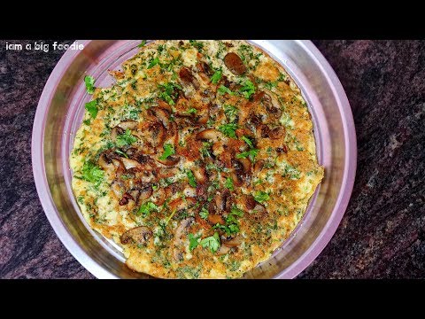 Keto & Paleo Spl Mushroom omelette..!!! |||| Mushroom omelette Recipe