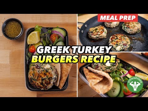 Meal Prep - Mediterranean Greek Turkey Burgers