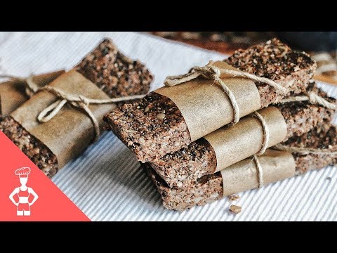 Raw Paleo Protein Bars / Grain-free / Gluten-free / Low Carb