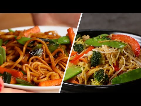 Vegetarian Noodles 5 Ways • Tasty Recipes