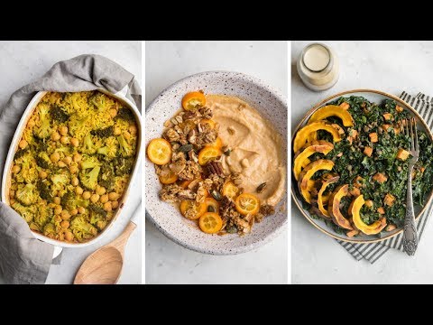 What I Eat in A Day: Healthy Fall Meals 🍁 (Vegan)