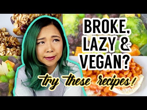 What I ate when I was "BROKE" & LAZY AF (easy vegan meal ideas)